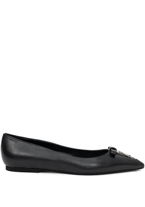 Nº21 zip-detail ballet flats - Black