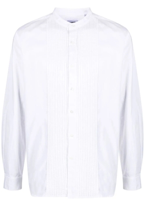 ASPESI pintuck-detail long-sleeved shirt - White
