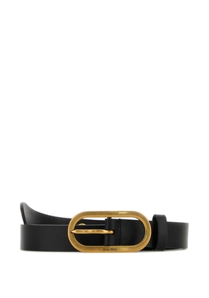 Miu Miu oval-buckle leather belt - Black