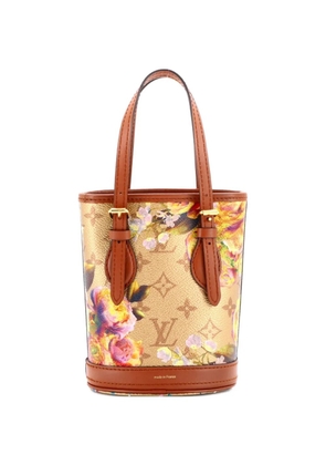 Louis Vuitton Pre-Owned Limited Edition Garden Monogram Canvas Nano bucket bag - Brown