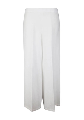 Stefano Mortari linen palazzo trousers - White