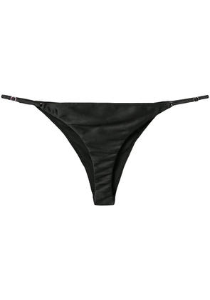 Fleur Du Mal Luxe silk cheeky - Black
