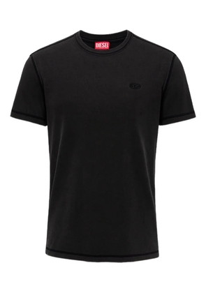 Diesel T-adjind-New logo appliqué T-shirt - Black