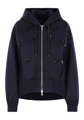 Simone Rocha embellished hooded jacket - Blue