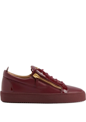 Giuseppe Zanotti FRANKIE glossy-leather sneakers - Red