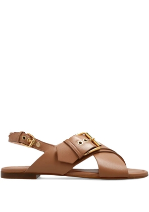 AGL Summer buckle criss-cross sandals - Neutrals