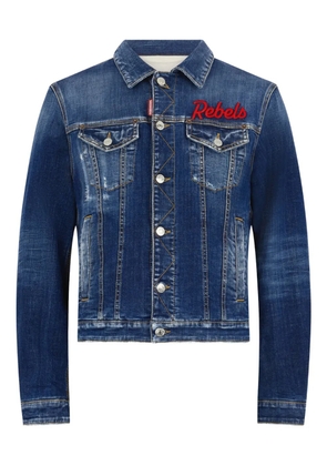 DSQUARED2 distressed-effect jacket - Blue