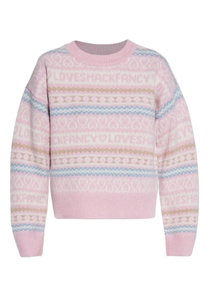 LoveShackFancy Emberly patterned sweater - Pink