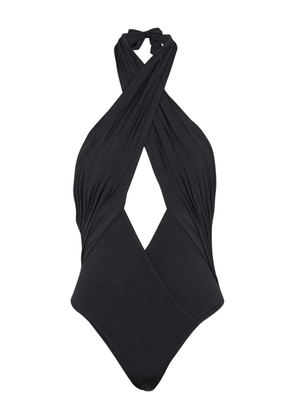 Balmain halterneck swimsuit - Black
