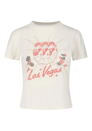RE/DONE vegas-graphic T-shirt - White