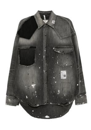 Maison MIHARA YASUHIRO logo-patched shirt - Black