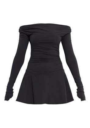 Bond-eye Nixi long-sleeve ruched beachwear - Black