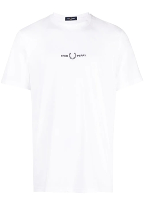 Fred Perry logo-print crew-neck T-shirt - White