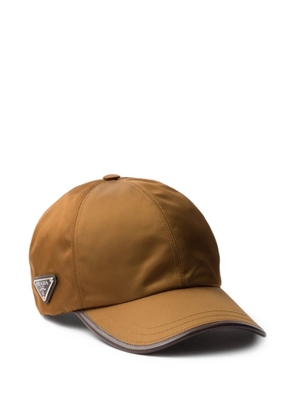 Prada logo-plaque baseball cap - Brown