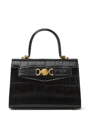 Versace small Medusa '95 croc-effect tote bag - Black