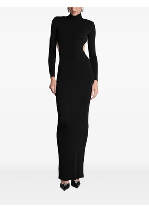 Self-Portrait cut-out roll-neck maxi dress - Black