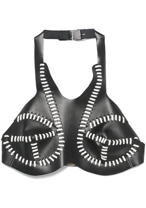 Manokhi leather top - Black