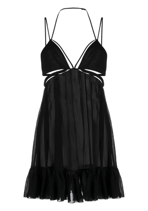 Nensi Dojaka cut-out strappy minidress - Black