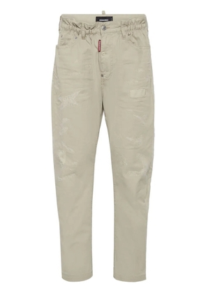 DSQUARED2 distress-effect trousers - Neutrals