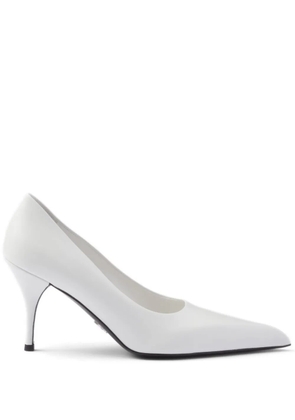 Prada 85mm leather pumps - White