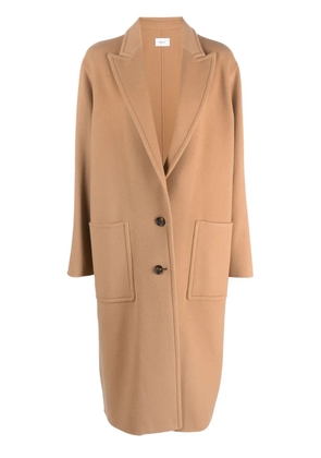 Bally peak-lapel single-breasted coat - Brown