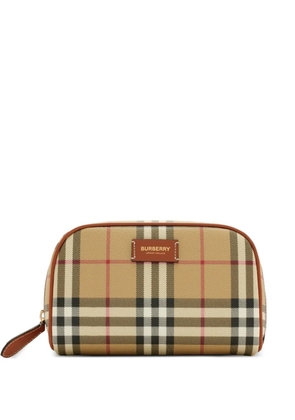 Burberry small Check travel pouch - Neutrals