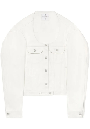 Courrèges Cocoon denim jacket - White