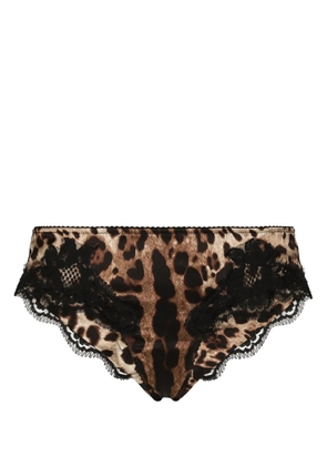 Dolce & Gabbana leopard-print briefs - Neutrals