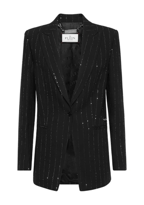 Philipp Plein crystal-embellished blazer - Black
