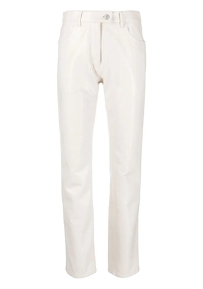 Courrèges straight-leg vinyl trousers - Neutrals