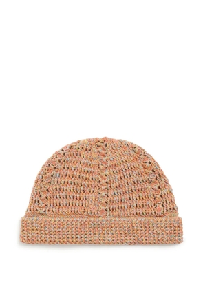 Valentino Garavani VLogo Signature knitted beanie - Orange