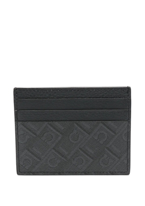 Ferragamo monogram-print card slots - Black