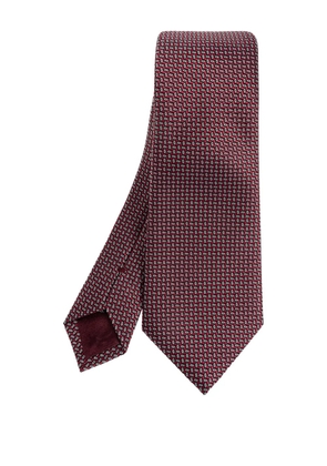 Giorgio Armani patterned tie - Red