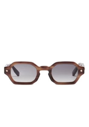 John Dalia rectangle-frame sunglasses - Brown