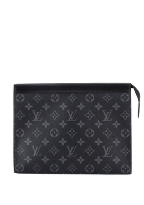 Louis Vuitton Pre-Owned Pochette Voyage Monogram Eclipse Canvas MM clutch bag - Black