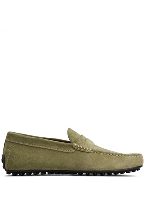 Tod's City Gommino suede loafers - Green