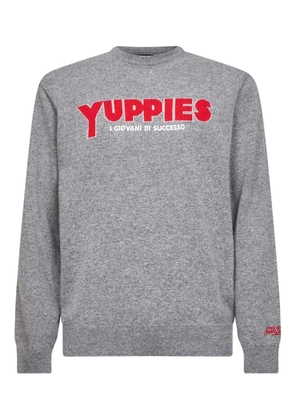 MC2 Saint Barth jacquard-embroidery sweater - Grey