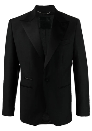 Philipp Plein peak-lapels single-breasted jacket - Black