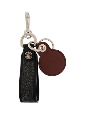 ETRO logo charm keyring - Black