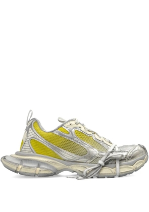 Balenciaga 3XL panelled lace-up sneakers - Silver