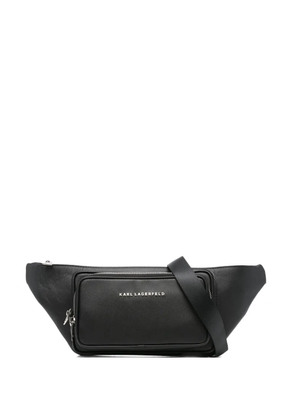 Karl Lagerfeld leather zip-fastening belt bag - Black