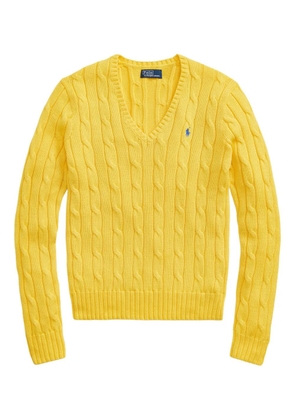 Polo Ralph Lauren V-neck cable-knit sweater - Yellow
