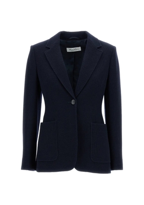Max Mara patch-pocket button blazer - Blue