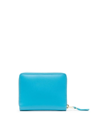 Comme Des Garçons Wallet leather zip wallet - Blue