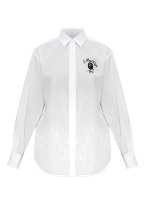 A BATHING APE® cotton shirt - White