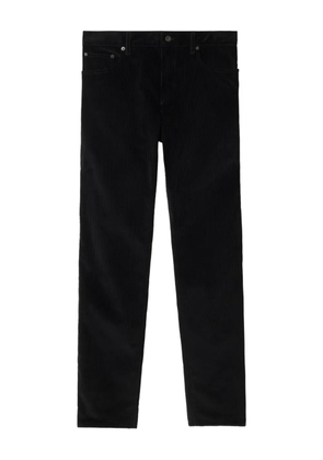 Burberry equestrian-knight corduroy trousers - Black