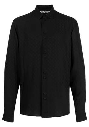 Palm Angels all-over monogram shirt - Black