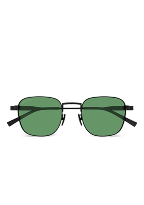 Gucci Eyewear Signature Web detailing sunglasses - Black