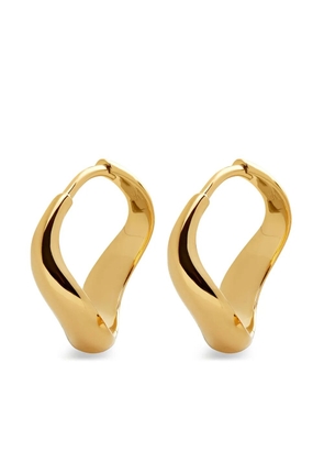 Monica Vinader Swirl polished-finish hoops - Gold