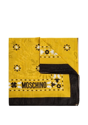 Moschino square-shape scarf - Yellow